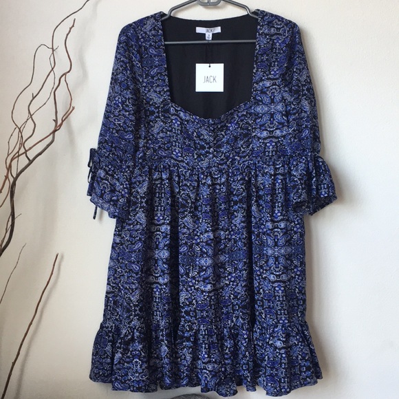 JACK by B.B. DAKOTA Melrose Babydoll Dress - Picture 1 of 4